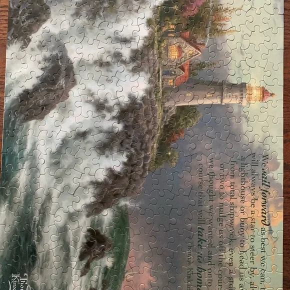 Thomas Kinkade Lighthouse Puzzle - Picture 3 of 3